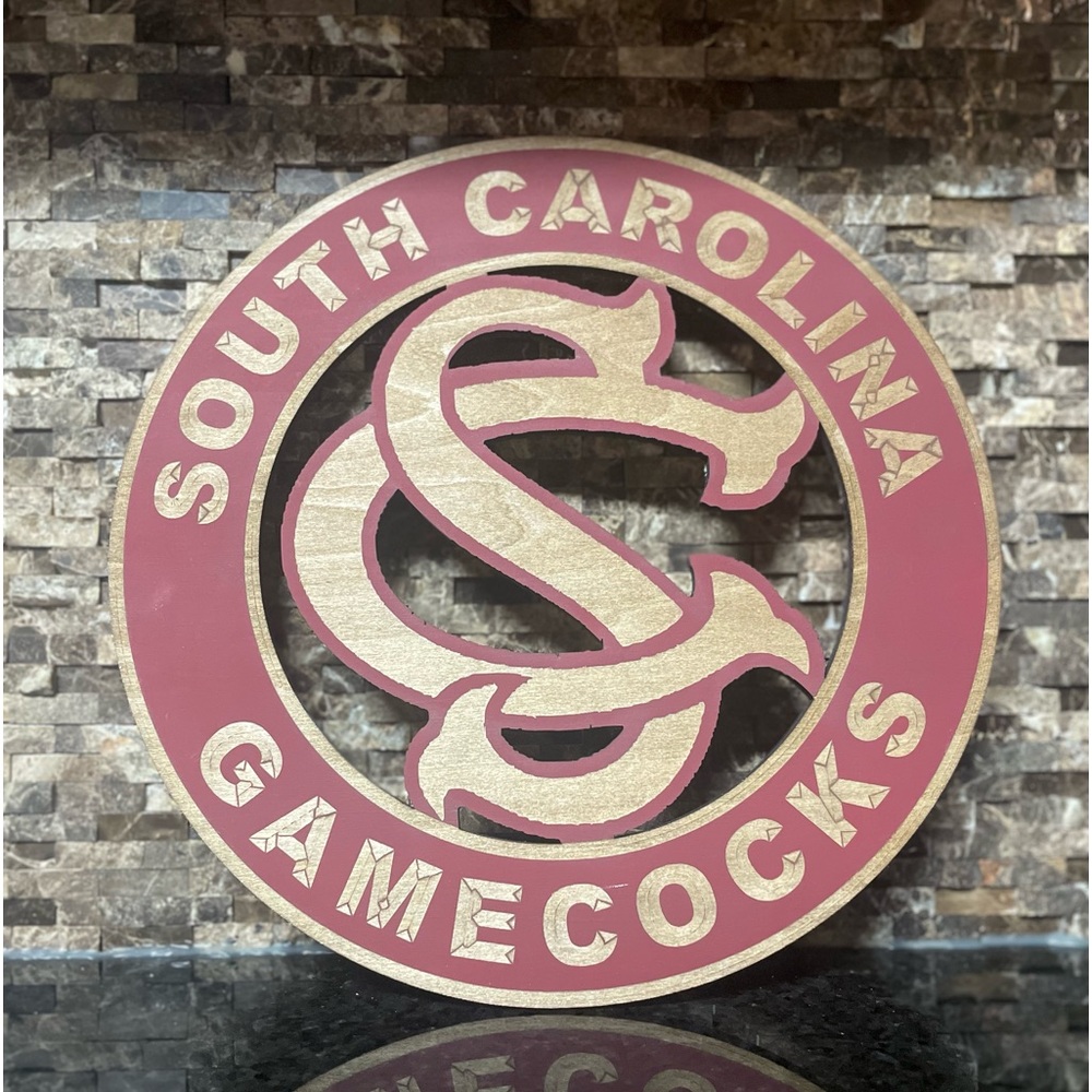 South Carolina Gamecocks Wooden Sign